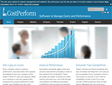 Tablet Screenshot of costperform.com